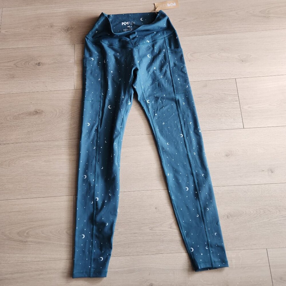 POPFLEX Blue Celestial Leggings - Picture 2 of 4